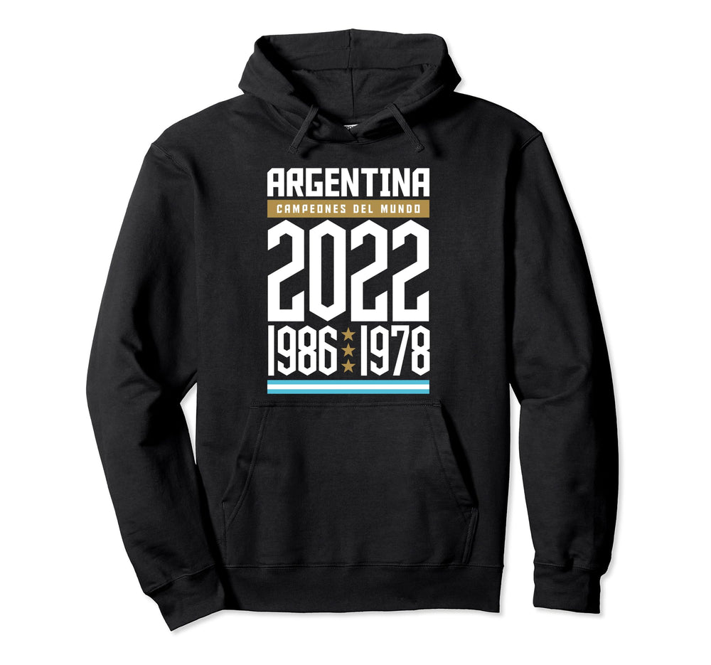 Argentina World Champion 2022 Soccer Hoodie - Aesthetic Graphic Unisex