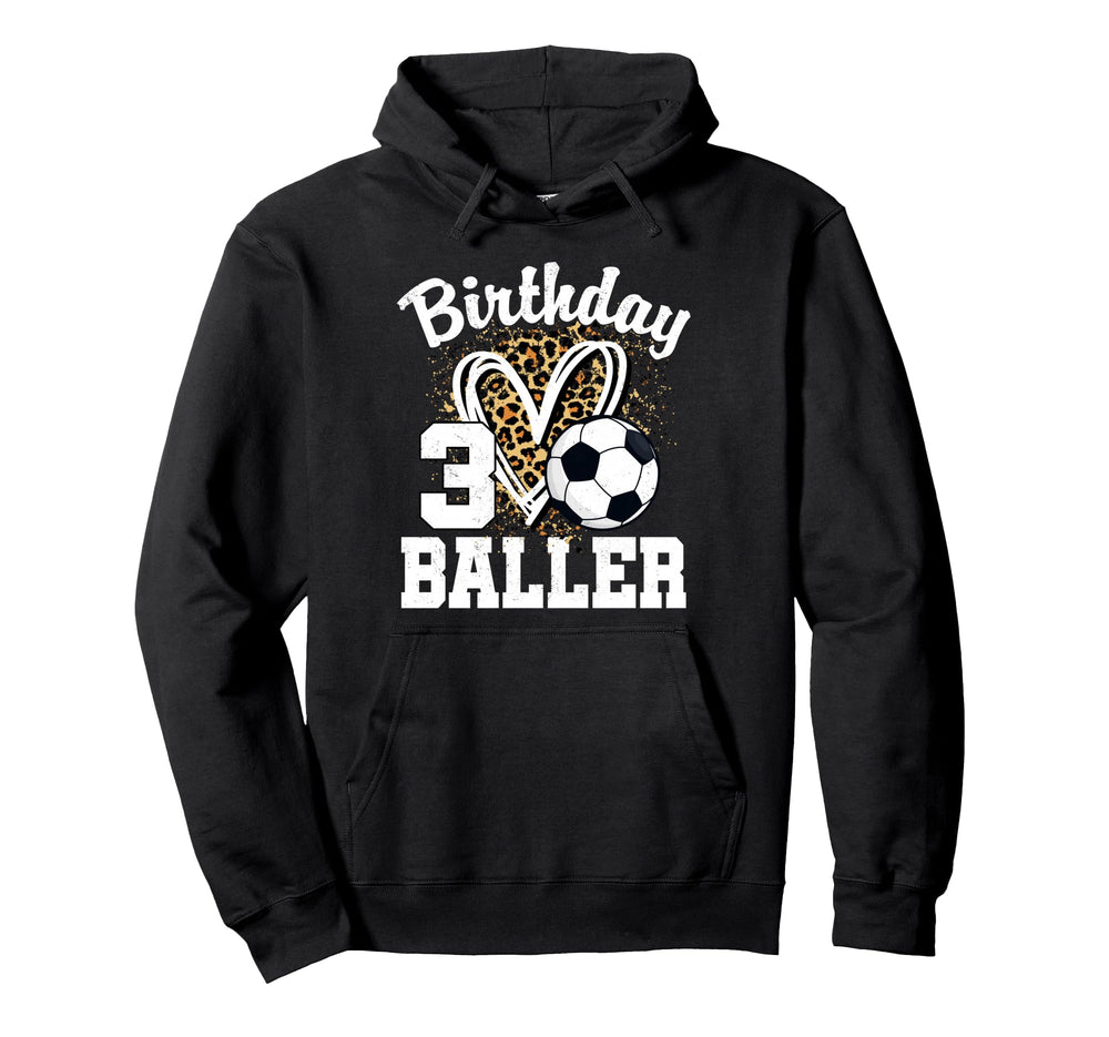 3Rd Birthday Soccer Ball 3 Year Old Hoodie - Custom Art Print Unisex