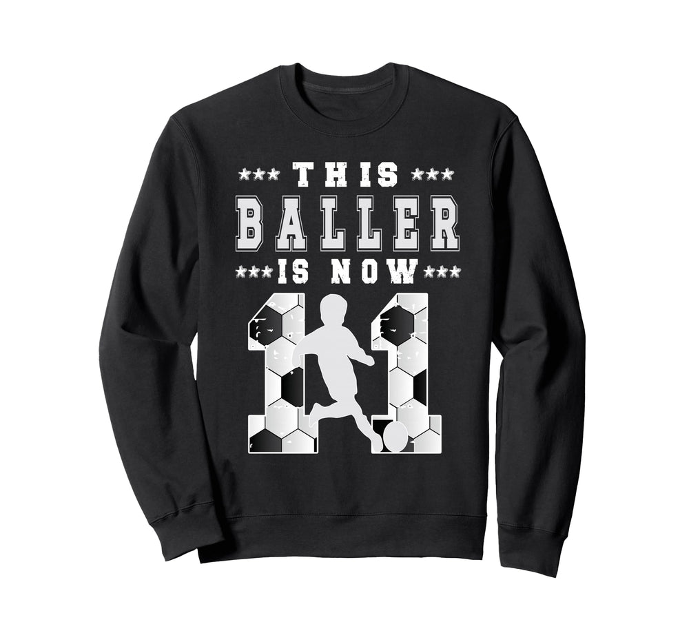 11Th Birthday Soccer Eleven Year Sweatshirt - Novelty Apparel Men Women