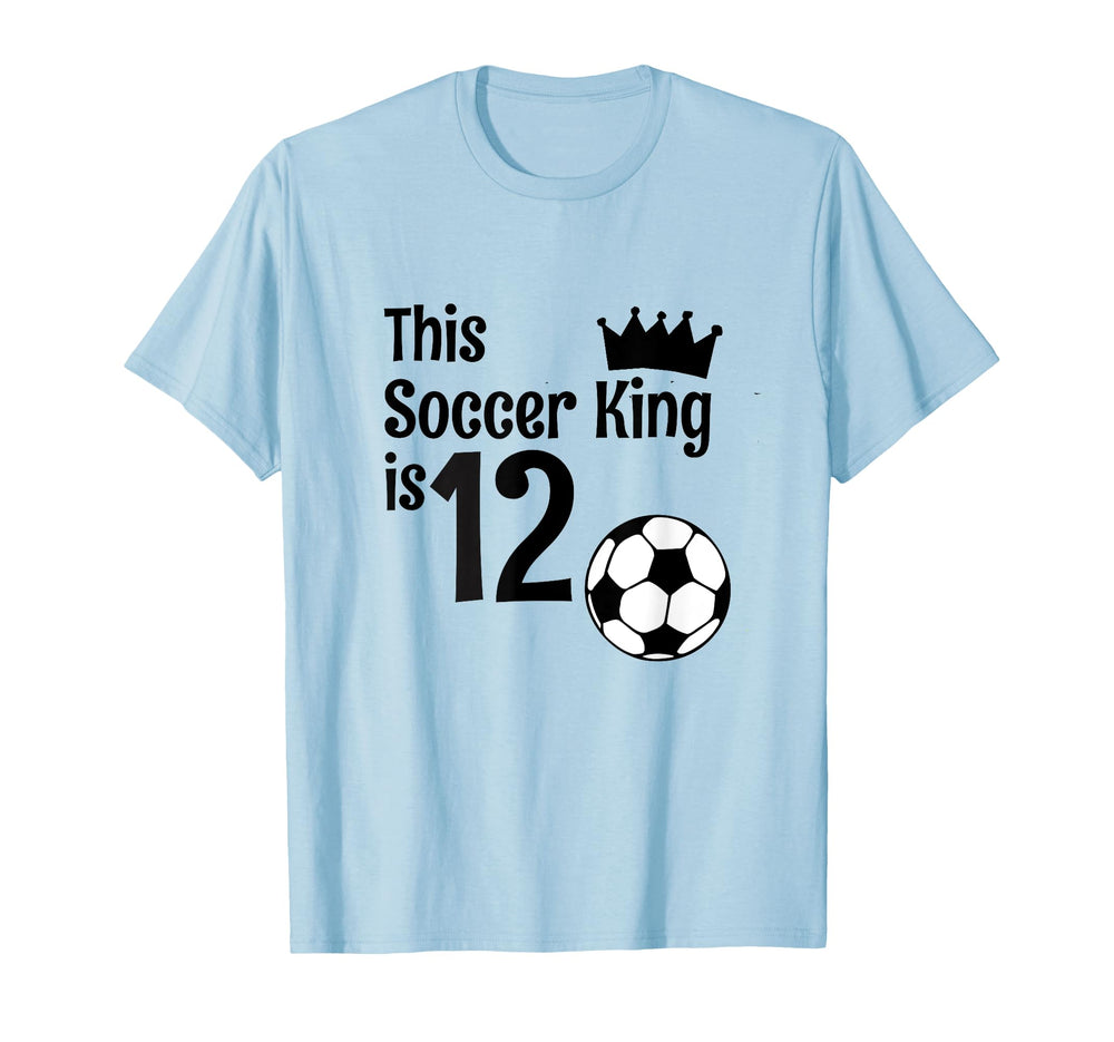 12 Year Old Soccer Birthday Party T-Shirt - Streetwear Style for Adults