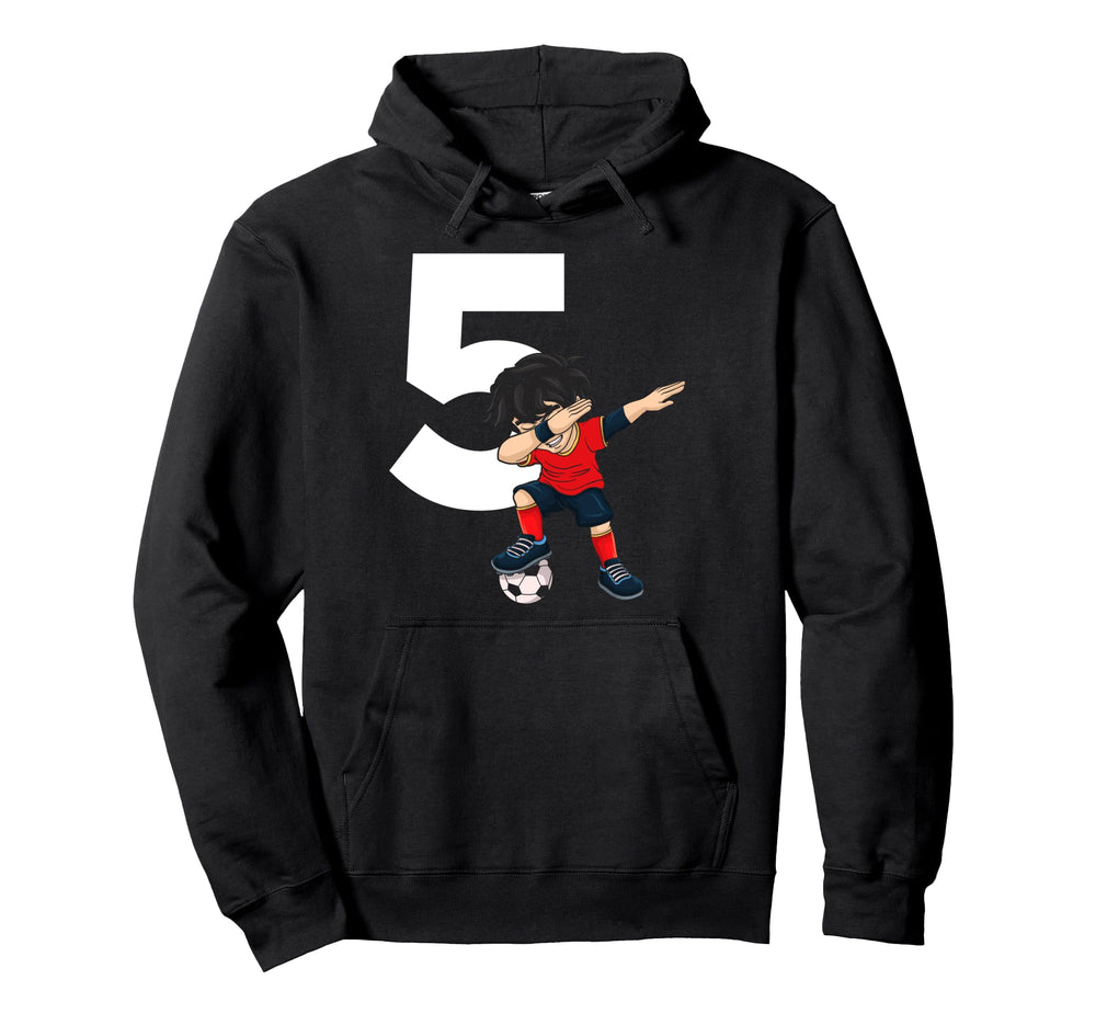 5 Soccer Birthday Gift Soccer Fan Hoodie - Custom Art Print for Adults