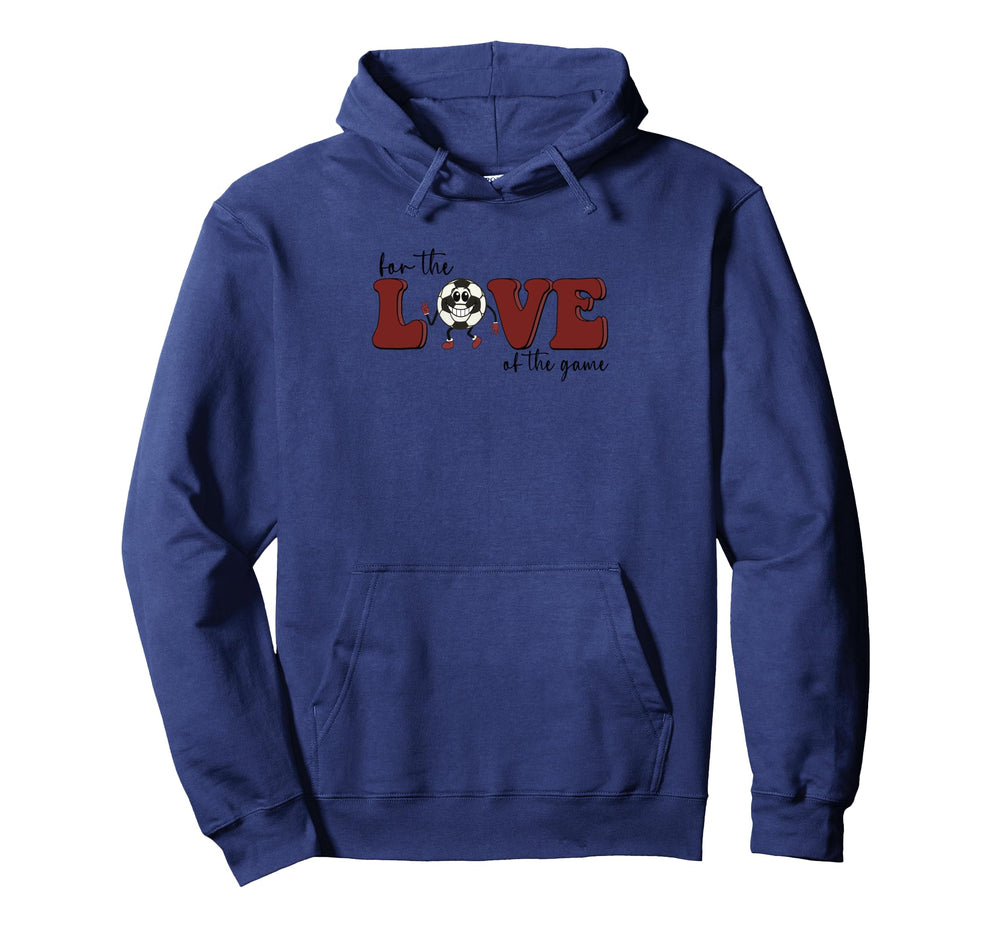 Love Game Soccer Fun Hoodie - Fun Novelty Design for Adults