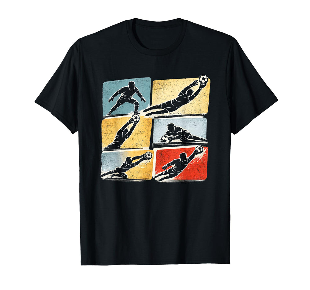 Soccer Goalie Making Saves T-Shirt - Trendy Graphic Men Women