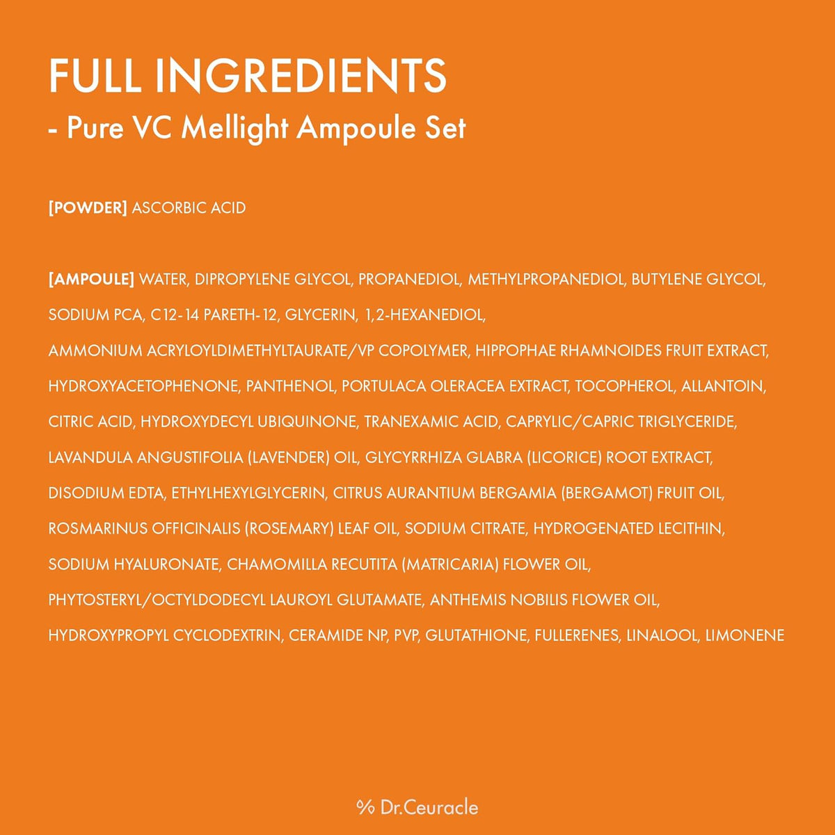Dr. Ceuracle Pure VC Mellight Ampoule Set - Snipetell