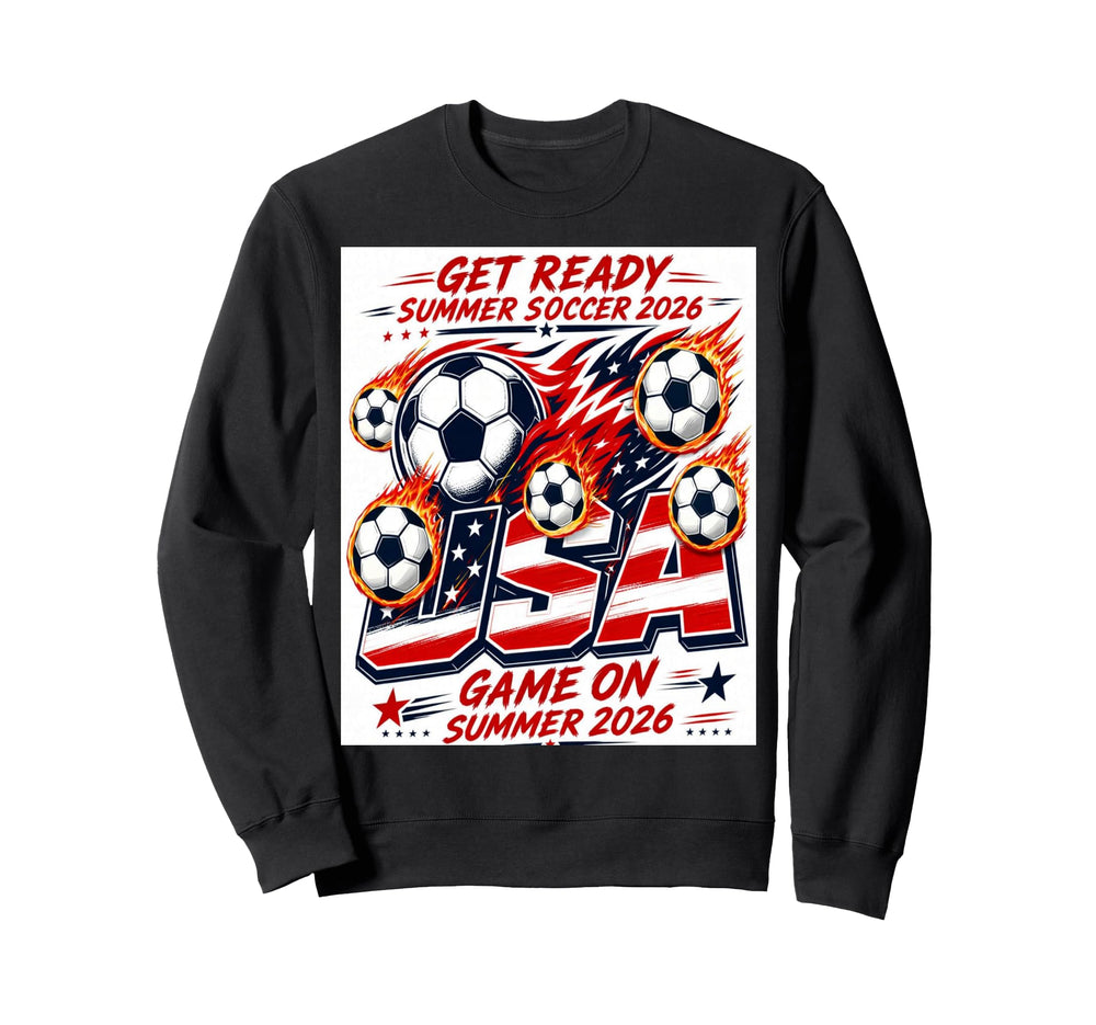 Usa Soccer 2026 Game Summer Soccer Sweatshirt - Custom Art Print Unisex