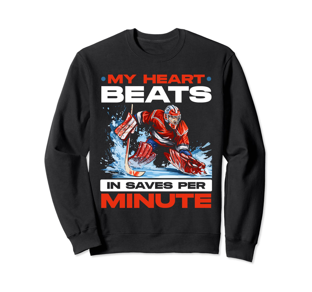 Ice Hockey Goalie Goaltender Sweatshirt - Custom Art Print for Adults