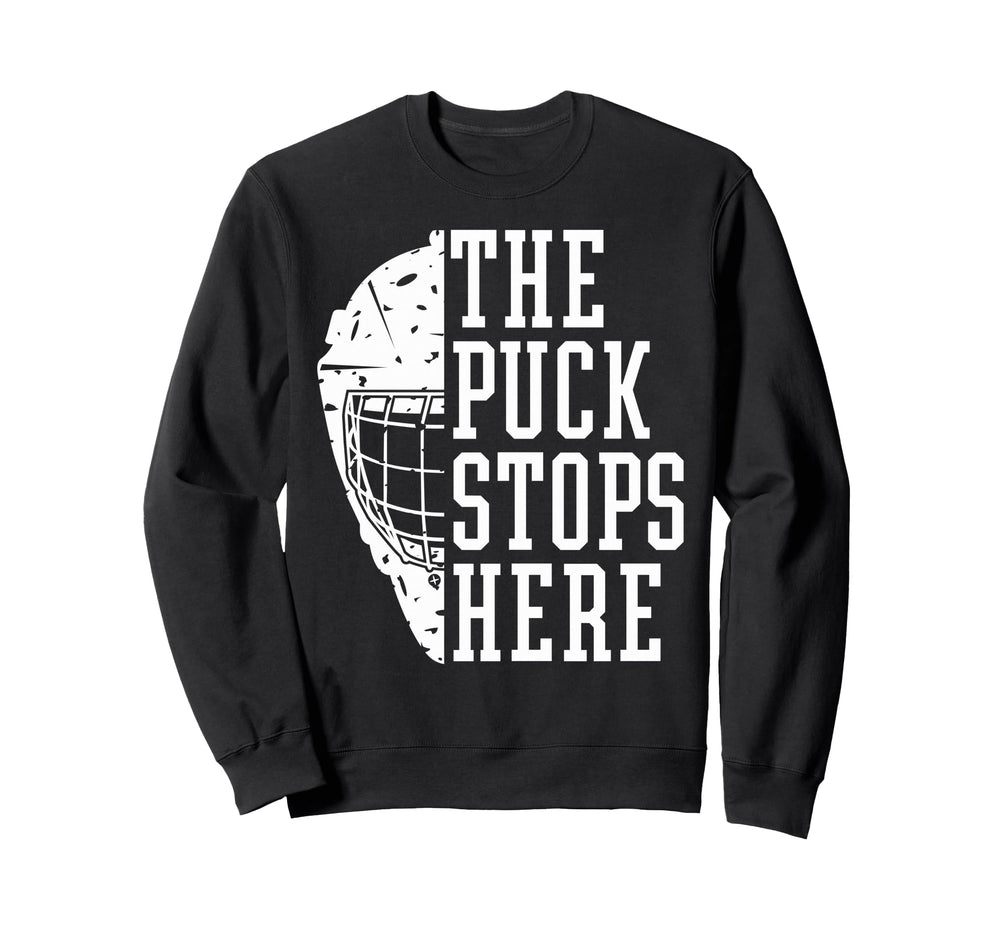 Hockey Goalkeeper Mask Player Sweatshirt - Novelty Apparel Men Women