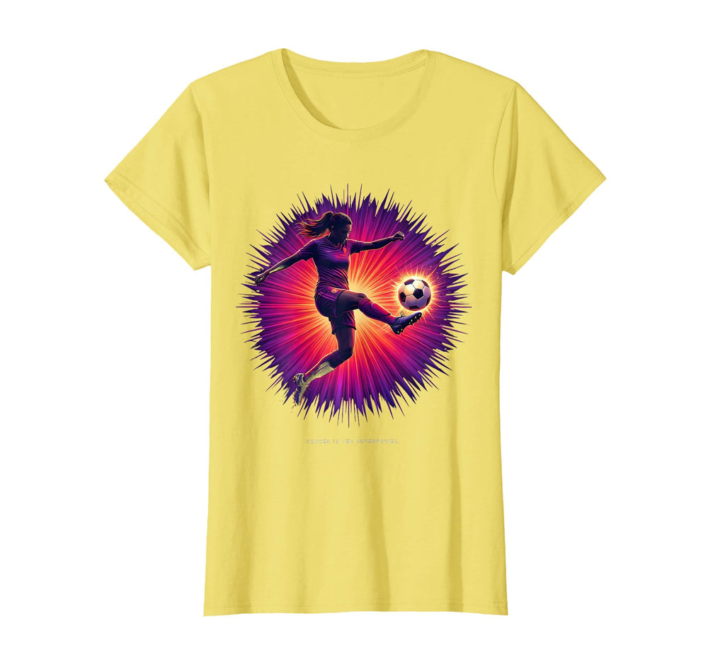 Soccer Is Her Superpower Womens Soccer T-Shirt - Trendy Graphic Unisex