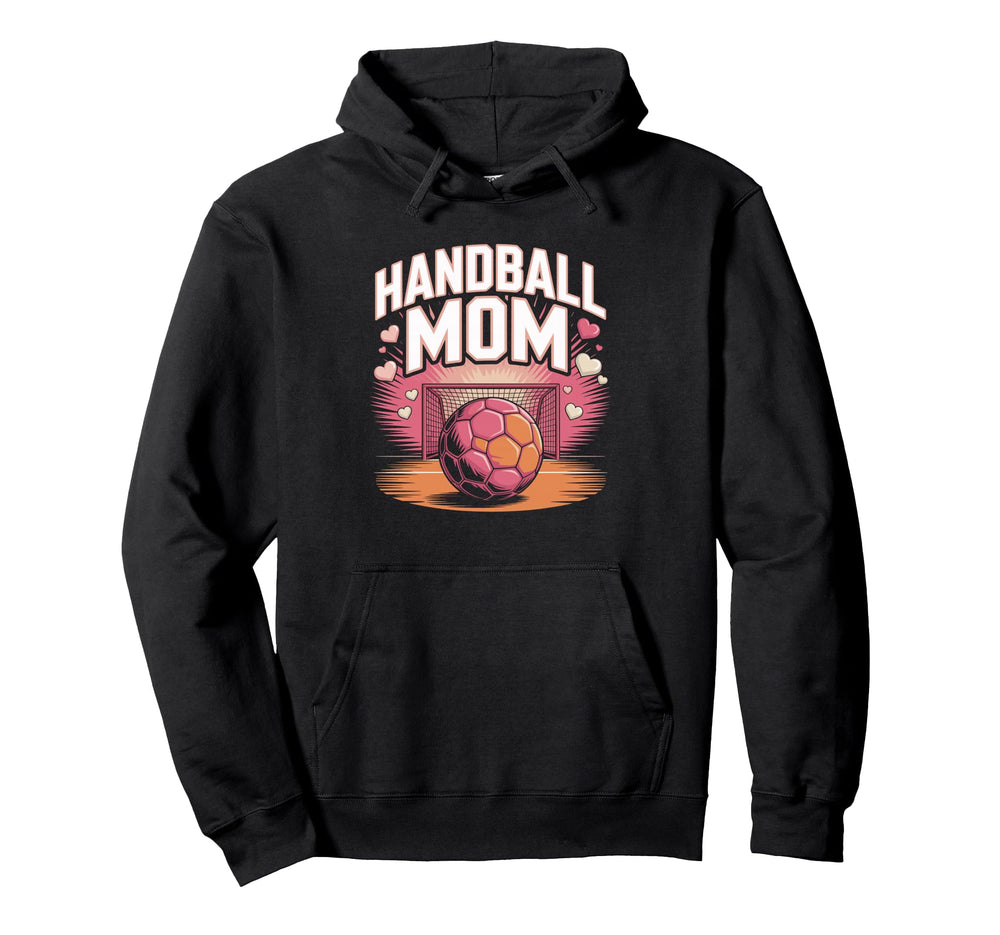 Handball Mom Heart Goalkeeper Court Pride Hoodie - Trendy Graphic Men Women