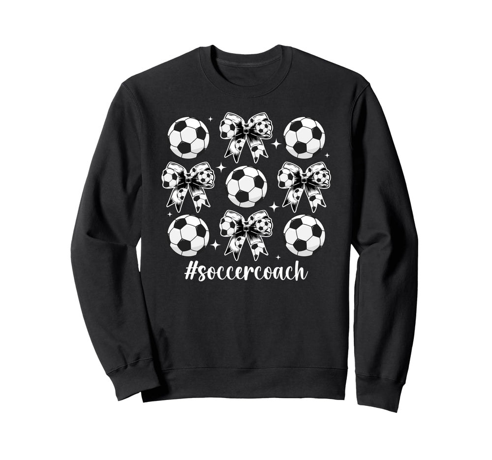 Soccer Coach Coquette Soccer Coaching Sweatshirt - Unique Graphic Men Women