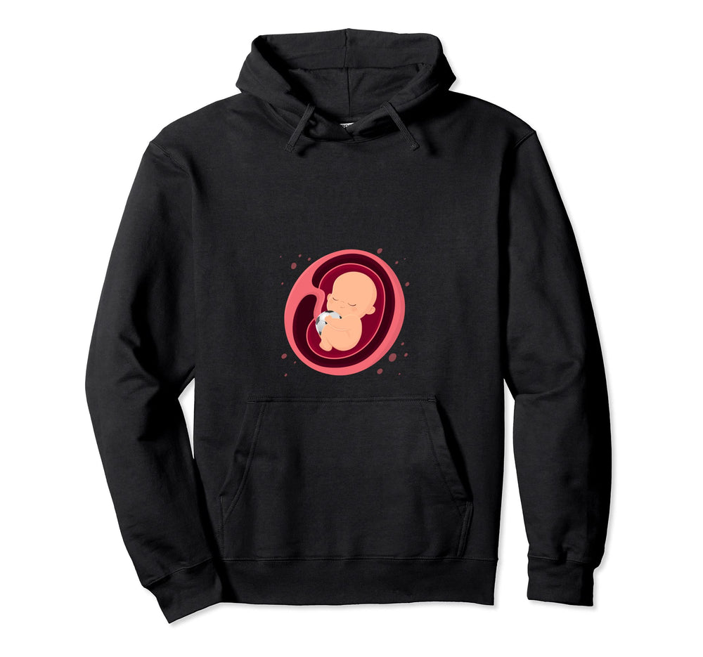 Pregnancy Announcement Soccer Players Hoodie - Aesthetic Graphic Men Women