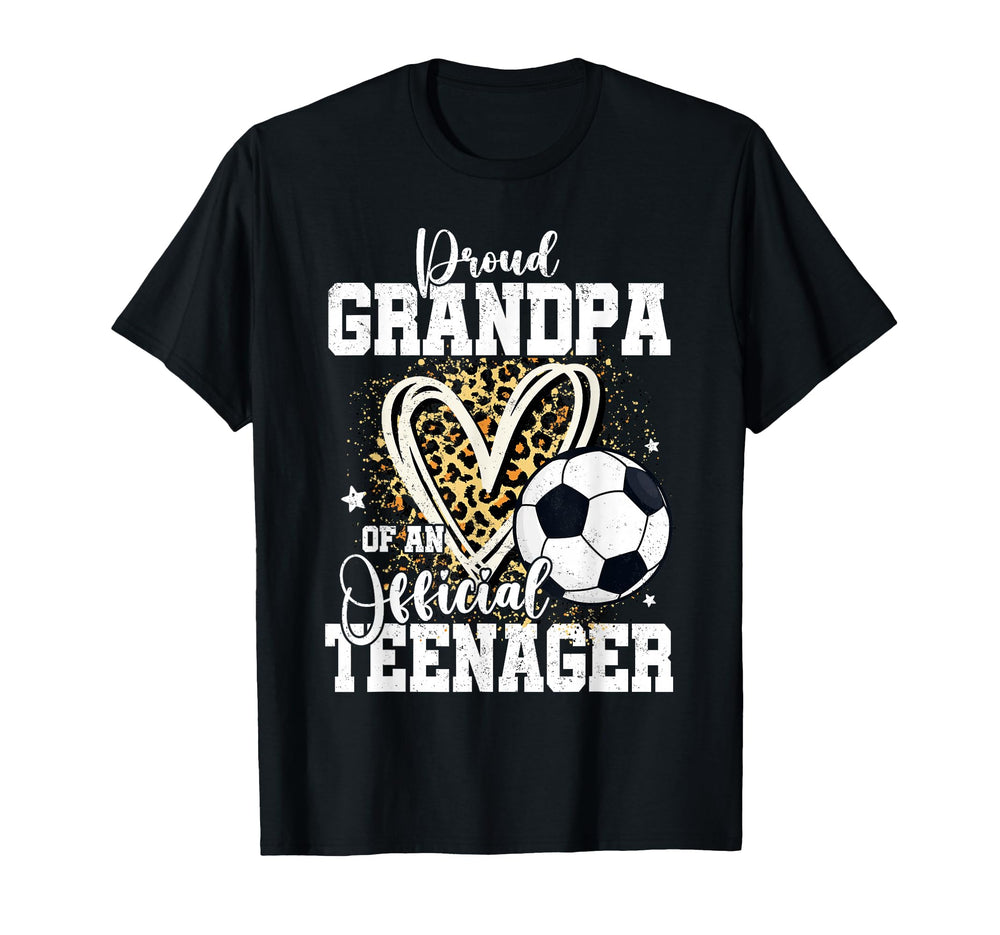Proud Grandpa Teenager 13Th Birthday T-Shirt - Graphic Print Men Women