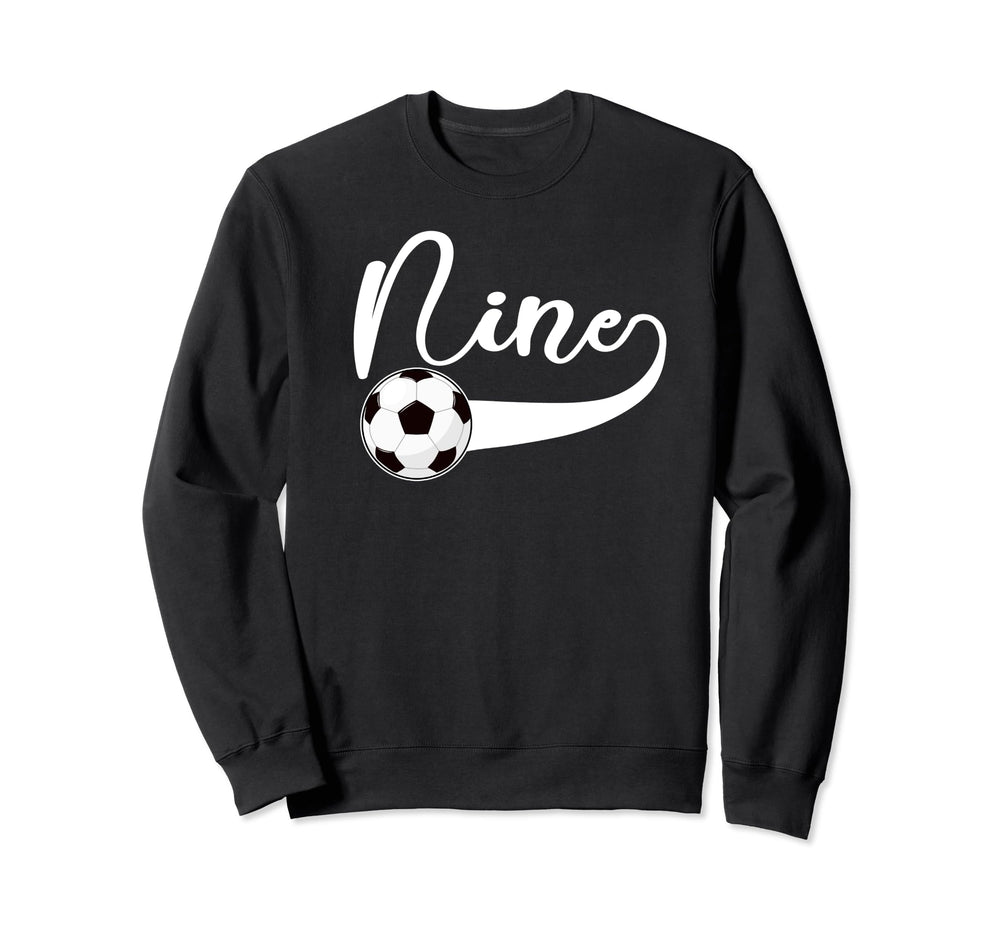9Th Birthday Party Soccer 9 Year Old Sweatshirt - Streetwear Style Unisex