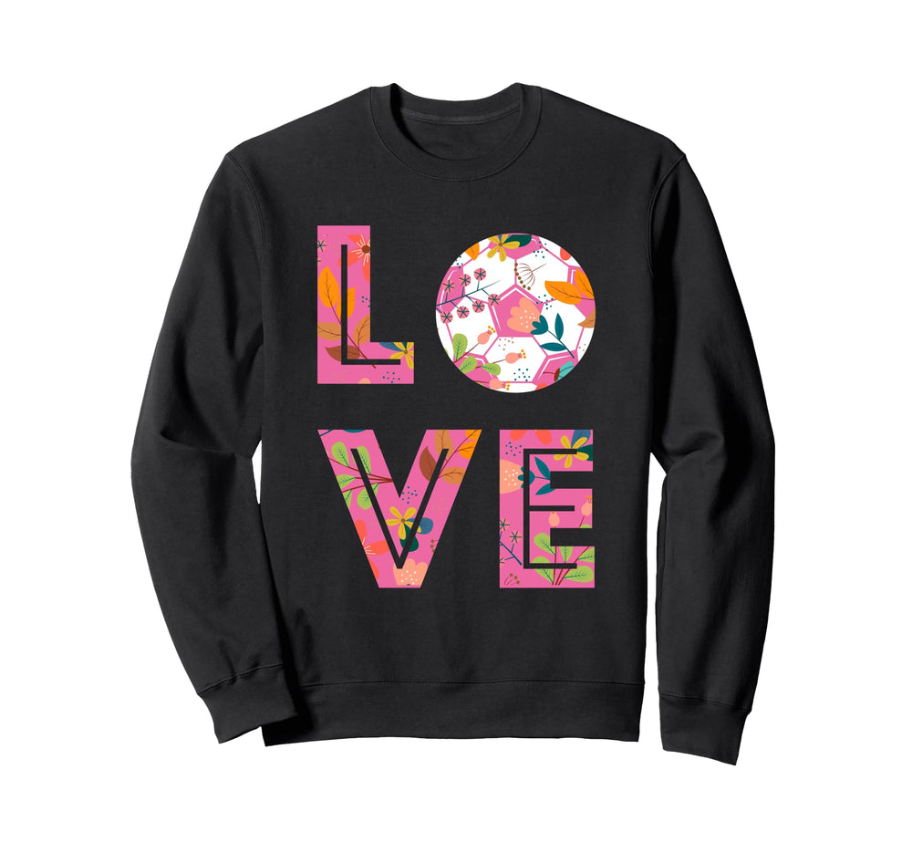 Soccer Heart Love Heartbeat Outfit Sweatshirt - Graphic Print for Adults