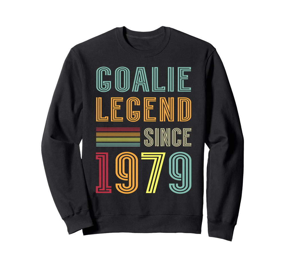 Goalkeeper Legend 1979 Sports Goal Sweatshirt - Minimalist Print Unisex