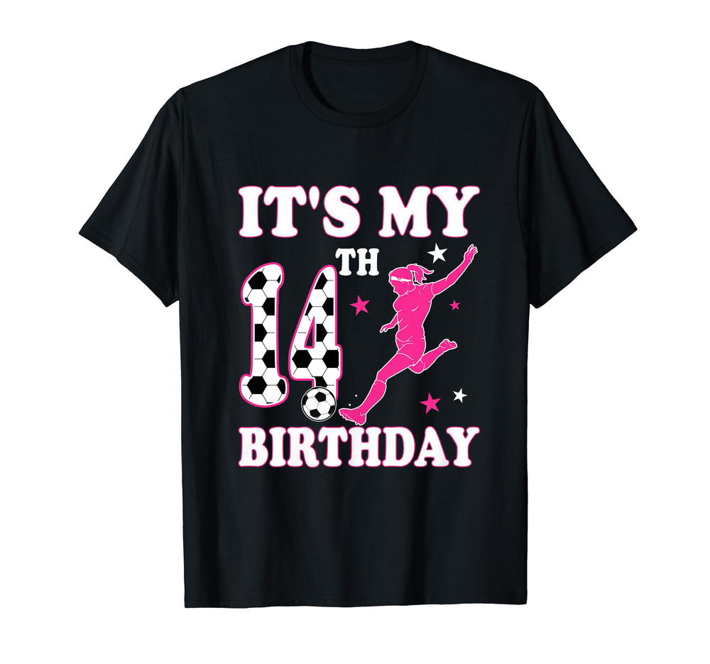 14Th Birthday Soccer Themed 14 Year T-Shirt - Unique Graphic for Adults
