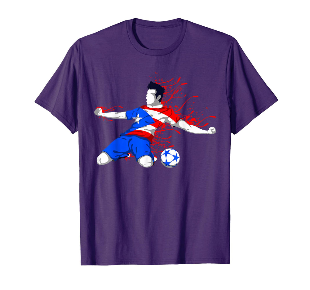 Puerto Rico Soccer Puerto Rican National T-Shirt - Unique Graphic Unisex