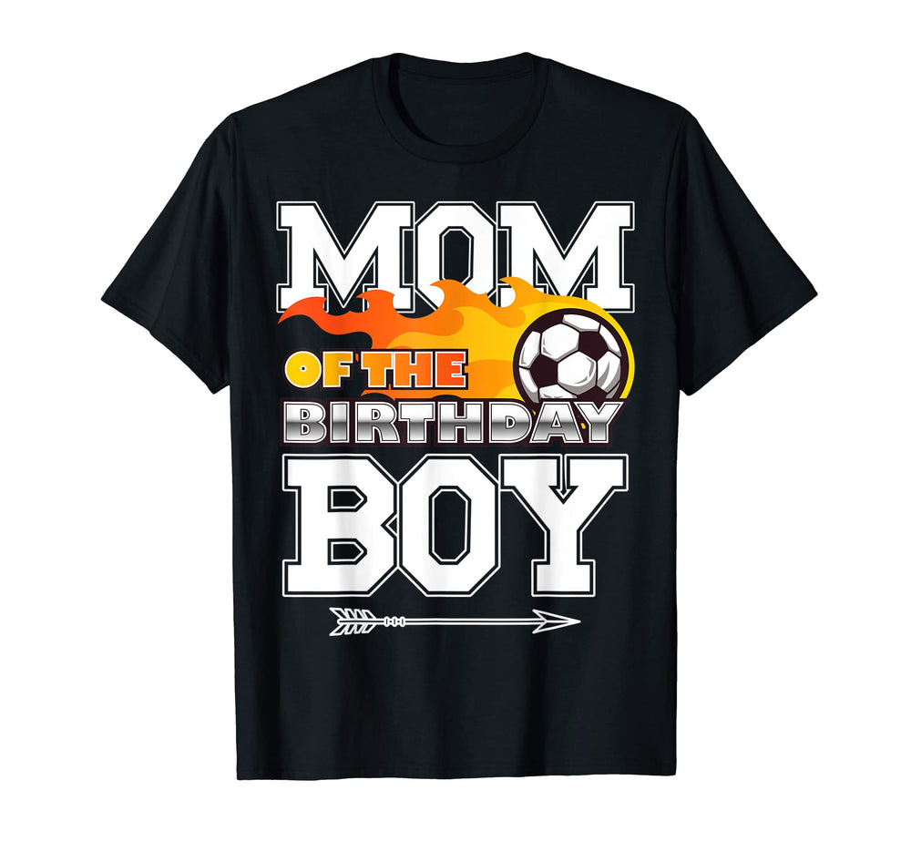 Mom Birthday Soccer Sport Matching T-Shirt - Custom Art Print for Adults