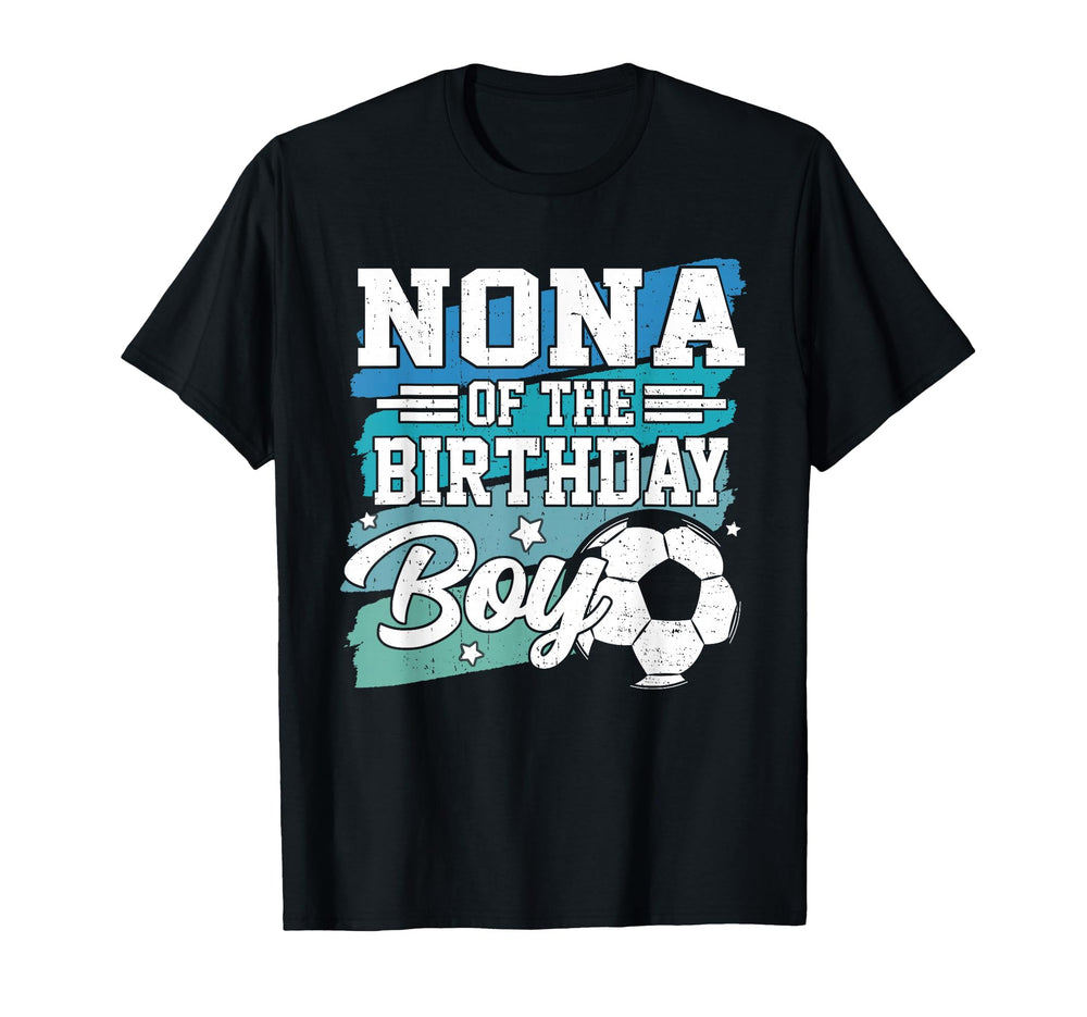 Nona Birthday Soccer Family Matching T-Shirt - Trendy Graphic for Adults