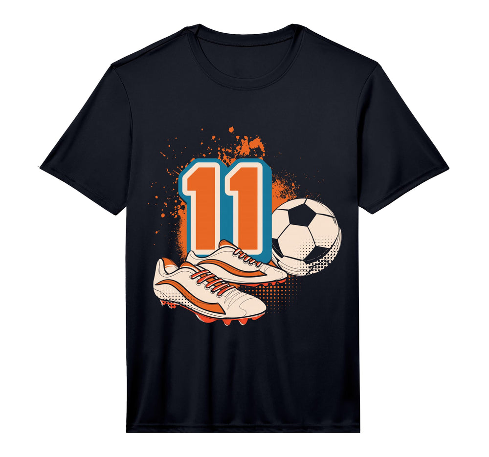11Th Birthday Soccer Player Football T-Shirt - Fun Novelty Design Unisex