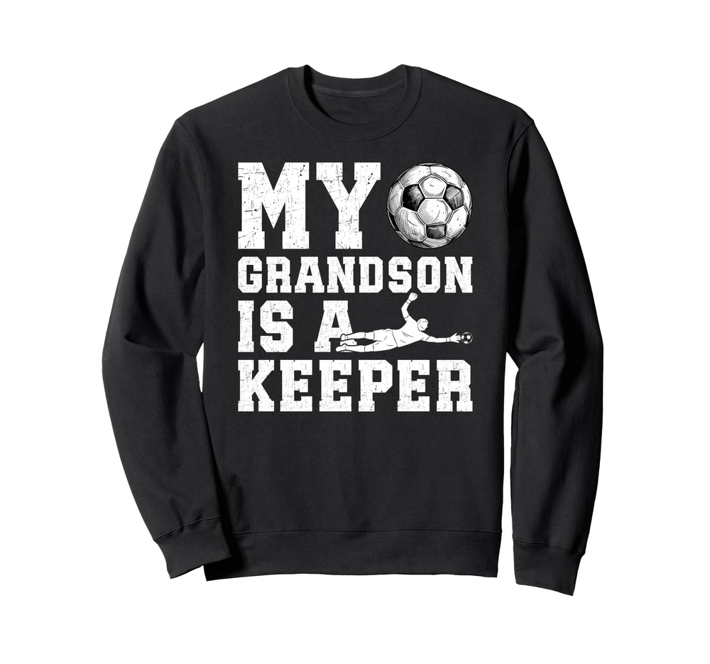 Proud Soccer Keeper Pops Soccer Sweatshirt - Custom Art Print Unisex