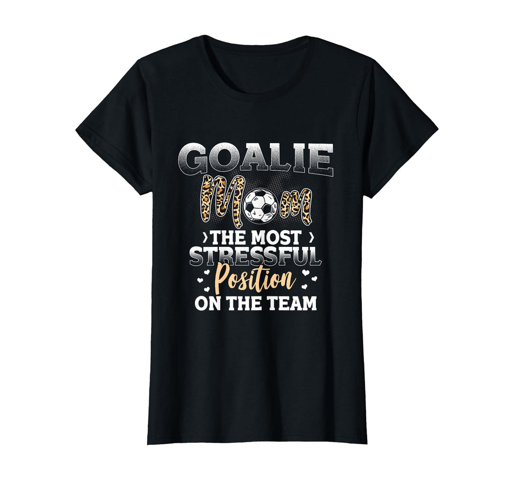 Soccer Lover Leopard Pattern Soccer Mom T-Shirt - Trendy Graphic Unisex