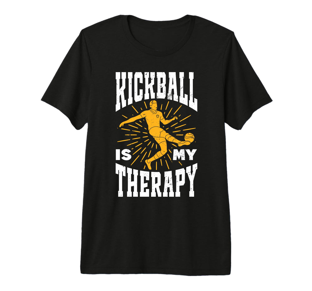 Kickball Is My Therapy Team Captain T-Shirt - Custom Art Print Men Women