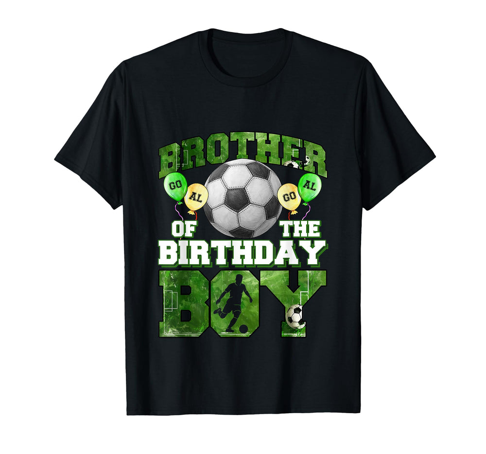 Soccer Brother Birthday Party Soccer T-Shirt - Trendy Graphic for Adults