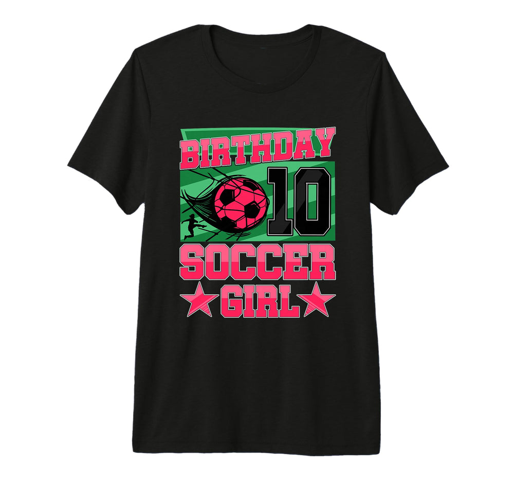 Soccer Birthday Party 10Th Birthday T-Shirt - Aesthetic Graphic Men Women