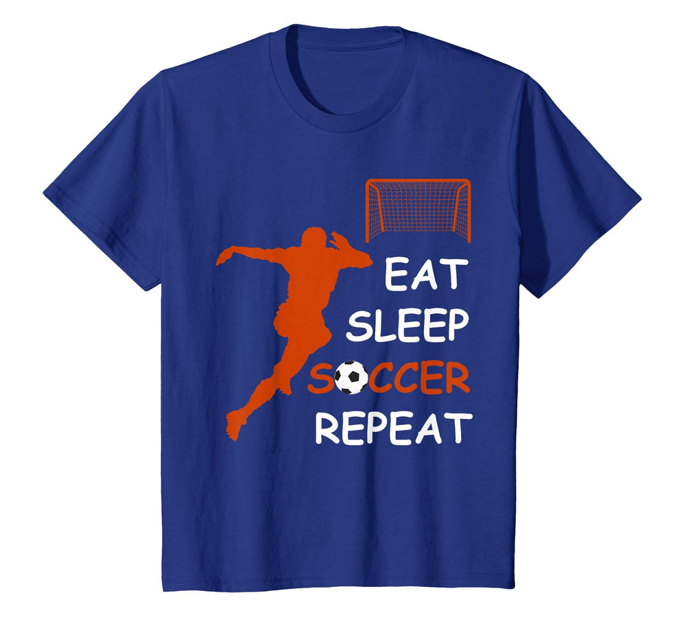 Eat Sleep Soccer Repeat Funny Sport Player T-Shirt - Novelty Apparel Unisex