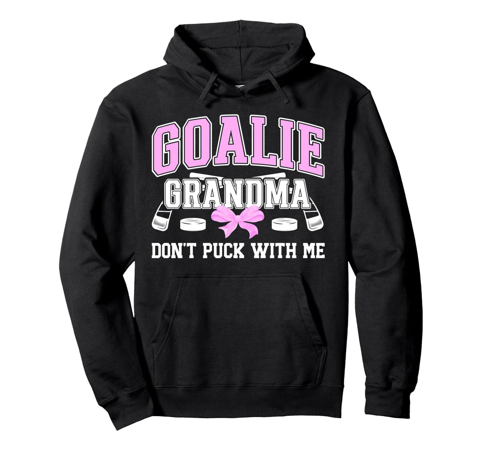 Hockey Goalie Grandma Funny Ice Hockey Hoodie - Trendy Graphic for Adults