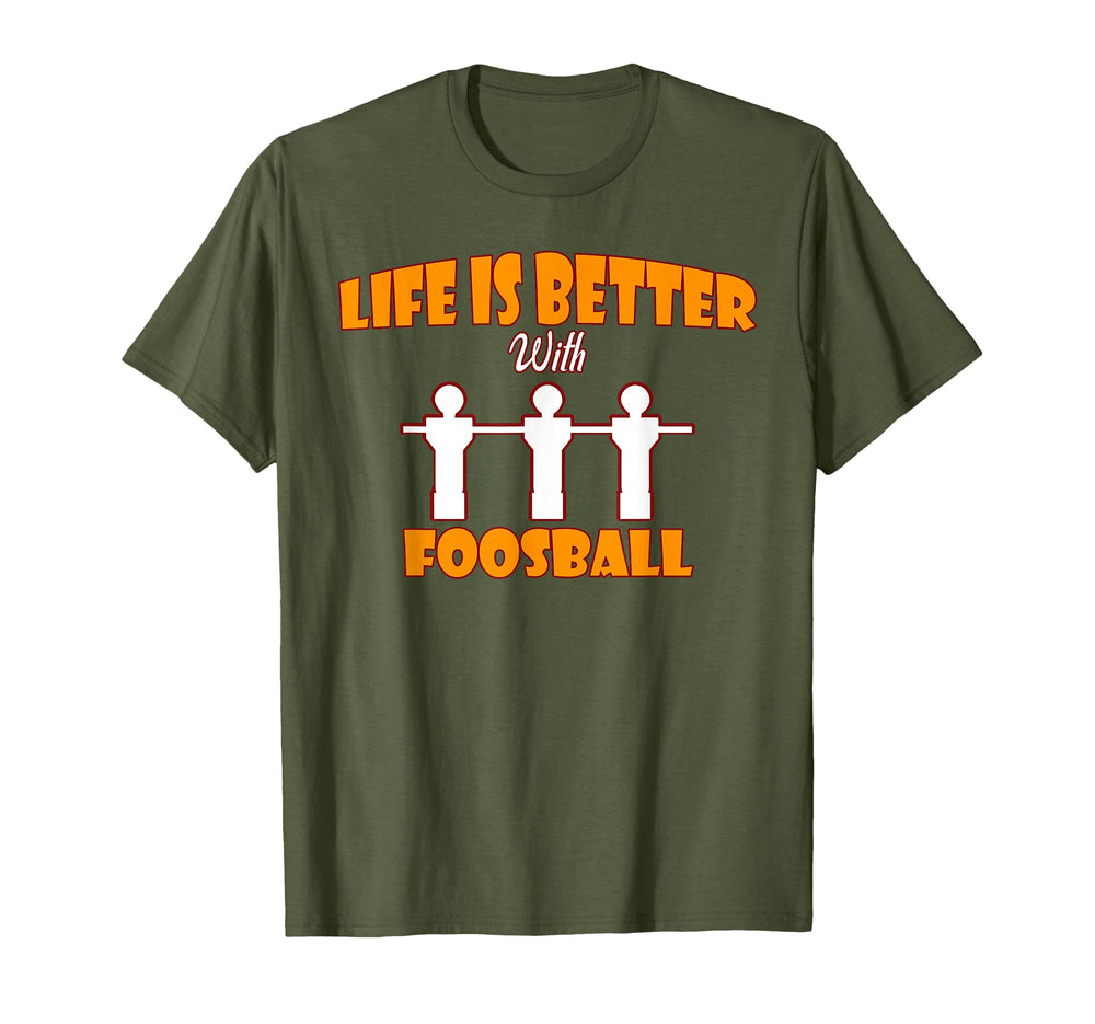 Funny Foosball Table Soccer Football T-Shirt - Graphic Print for Adults