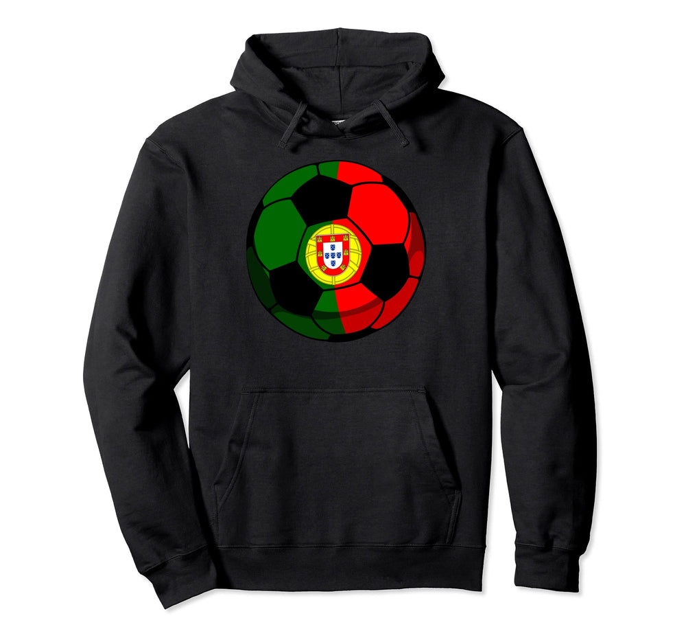 Portugal Flag Football Fan Soccer Team Hoodie - Minimalist Print Men Women