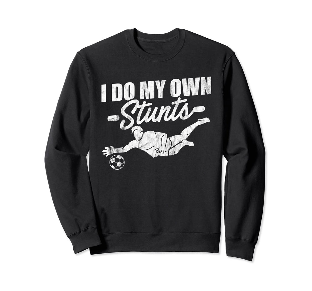 Soccer Goalkeeper Stunts Sweatshirt - Graphic Print Men Women