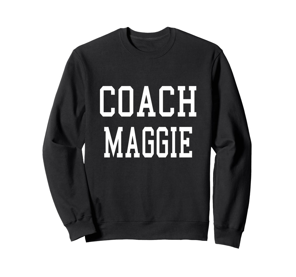 Coach Maggie Custom Football Soccer Sweatshirt - Unique Graphic for Adults