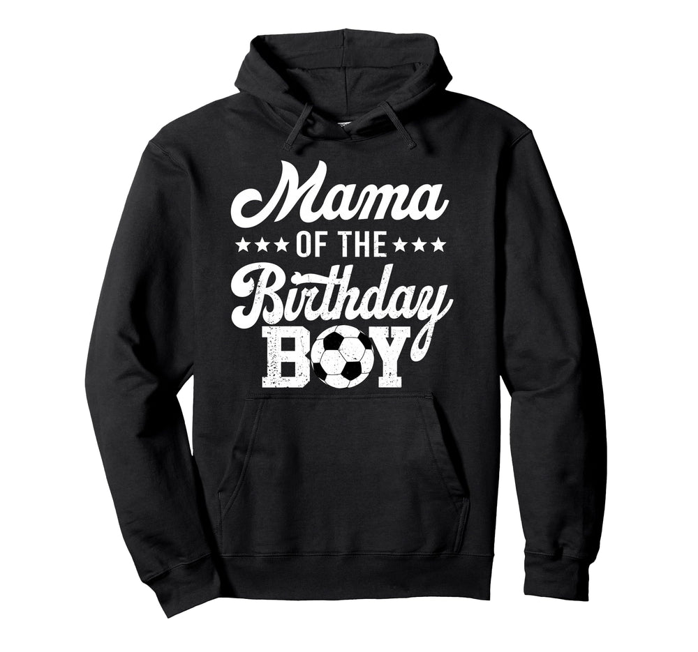 Mama Birthday Soccer 1St Bday Hoodie - Minimalist Print for Adults