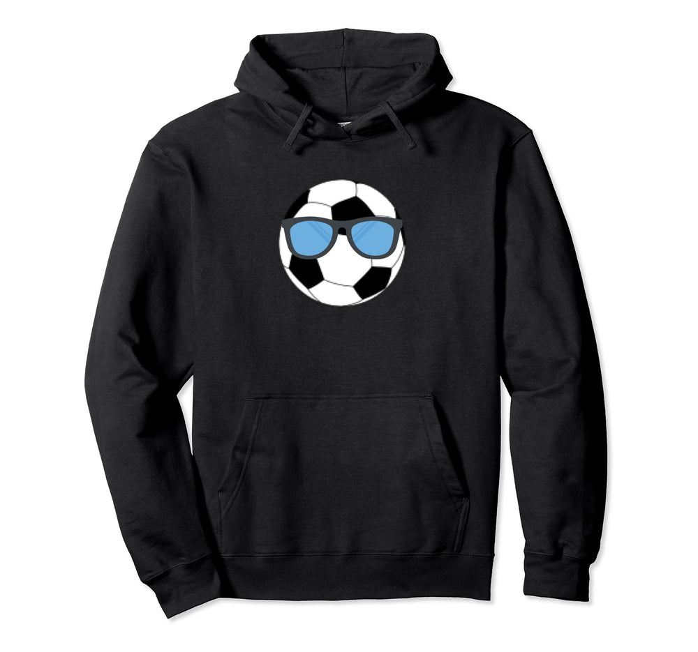 Soccer Ball Sunglasses Soccer Hoodie - Unique Graphic Men Women