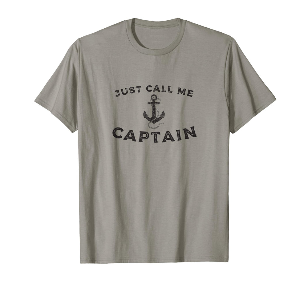 Captain Boat Pontoon Sailor Anchor T-Shirt - Aesthetic Graphic Unisex
