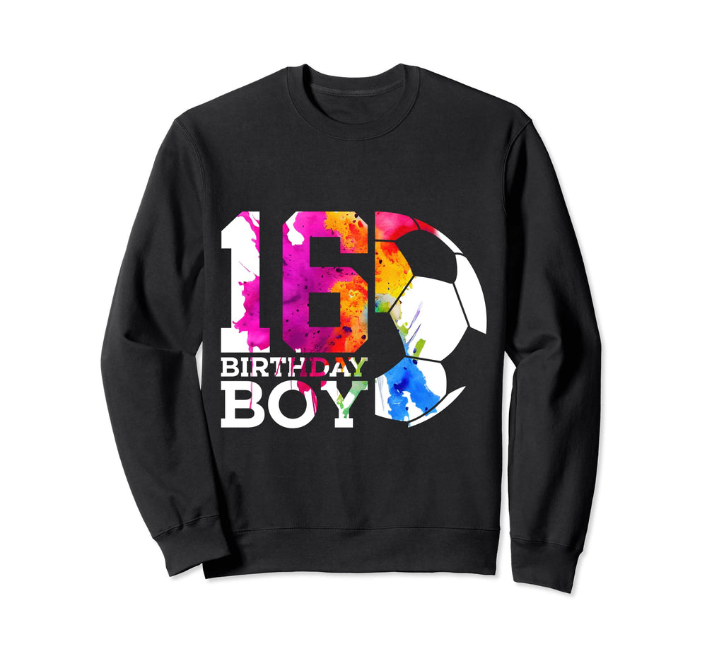 16 Birthday Soccer 16Th Birthday Sweatshirt - Aesthetic Graphic for Adults