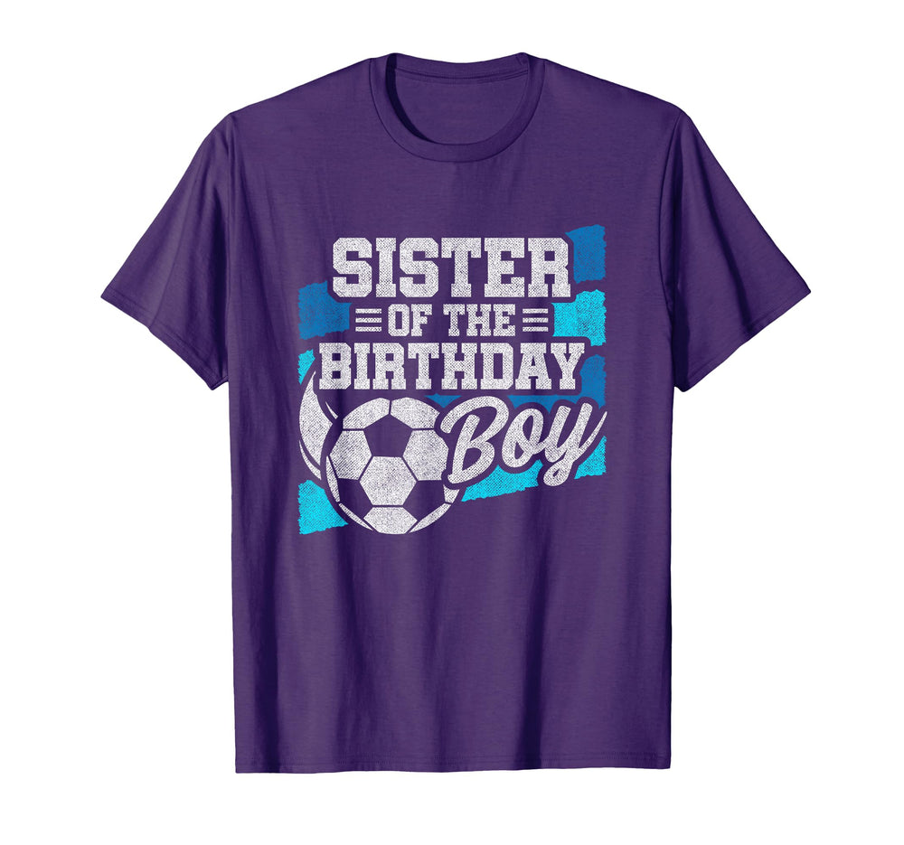 Soccer Birthday Birthday Sister T-Shirt - Custom Art Print for Adults
