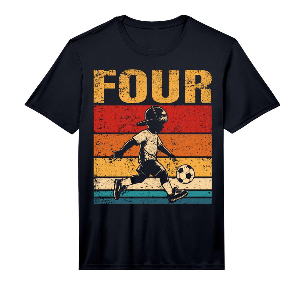4 Year Old Soccer Birthday 4Th Birthday T-Shirt - Aesthetic Graphic Unisex