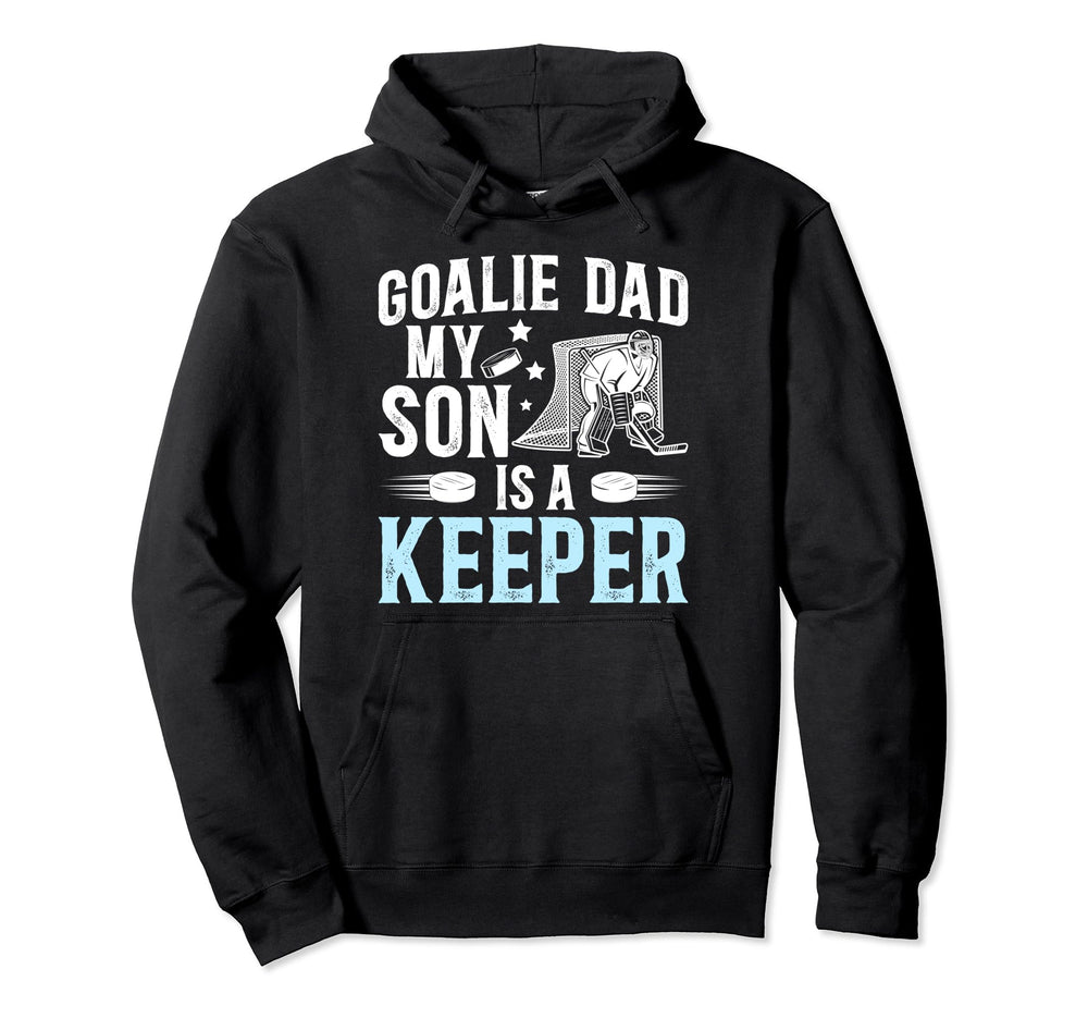 Ice Hockey Goalie Dad Ice Hockey Hoodie - Custom Art Print Unisex