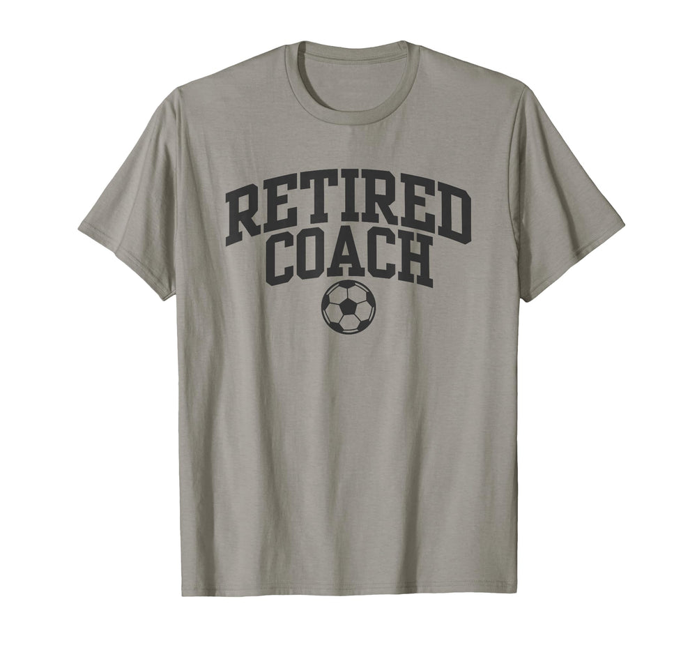 Retired Coach Soccer Team Mentor T-Shirt - Graphic Print for Adults