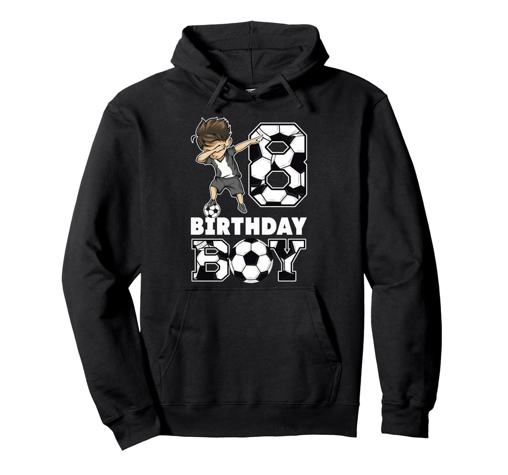 8Th Birthday Gift Soccer Birthday Party 8 Hoodie - Streetwear Style Unisex