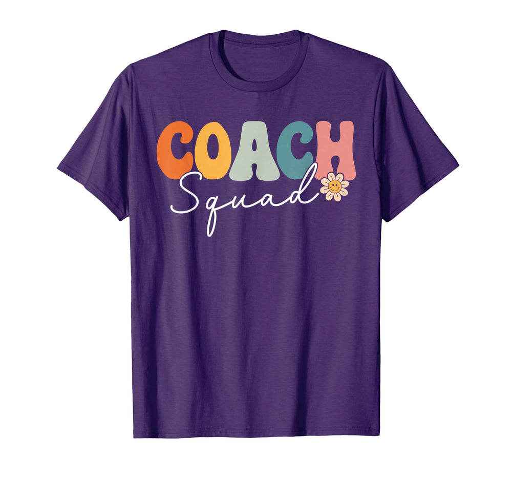 Coach Squad Team Groovy First Day T-Shirt - Minimalist Print Men Women