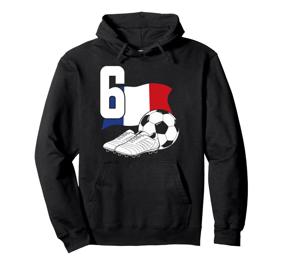 6 Soccer Birthday Gift Soccer Fan Sports Hoodie - Graphic Print Men Women