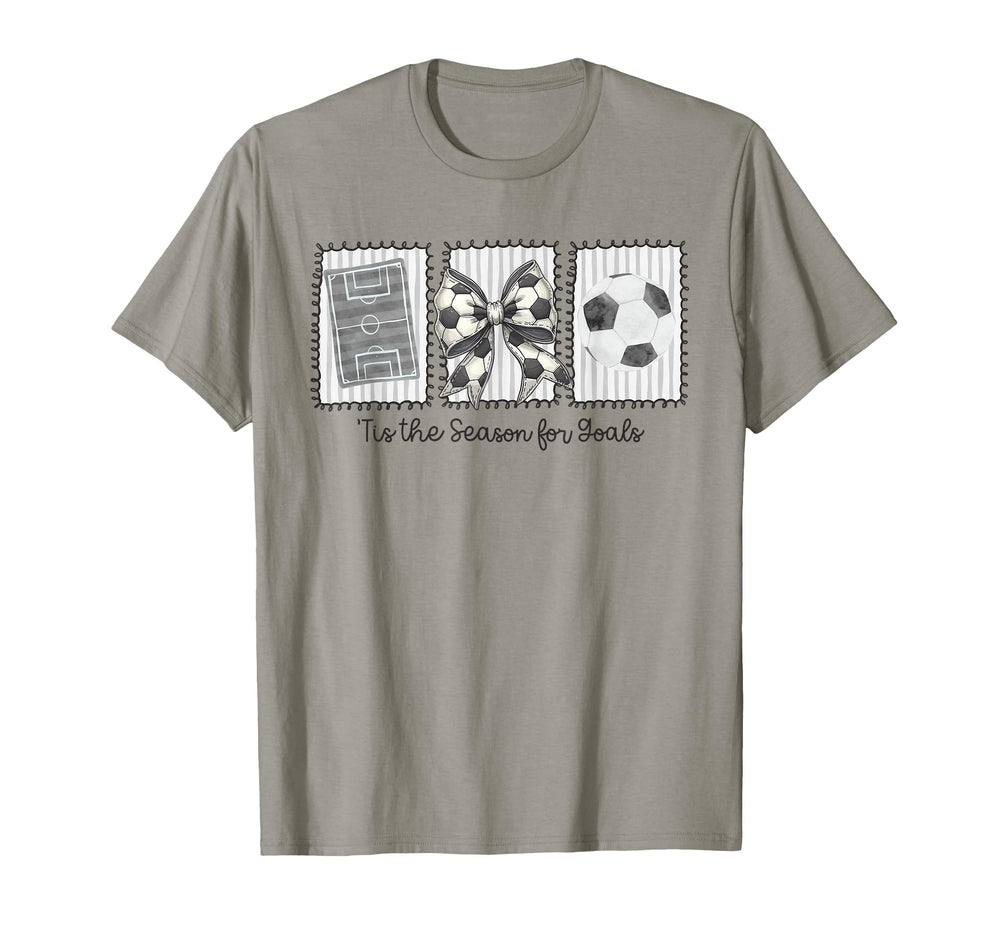 Funny Preppy Tis Season Soccer T-Shirt - Fun Novelty Design Men Women