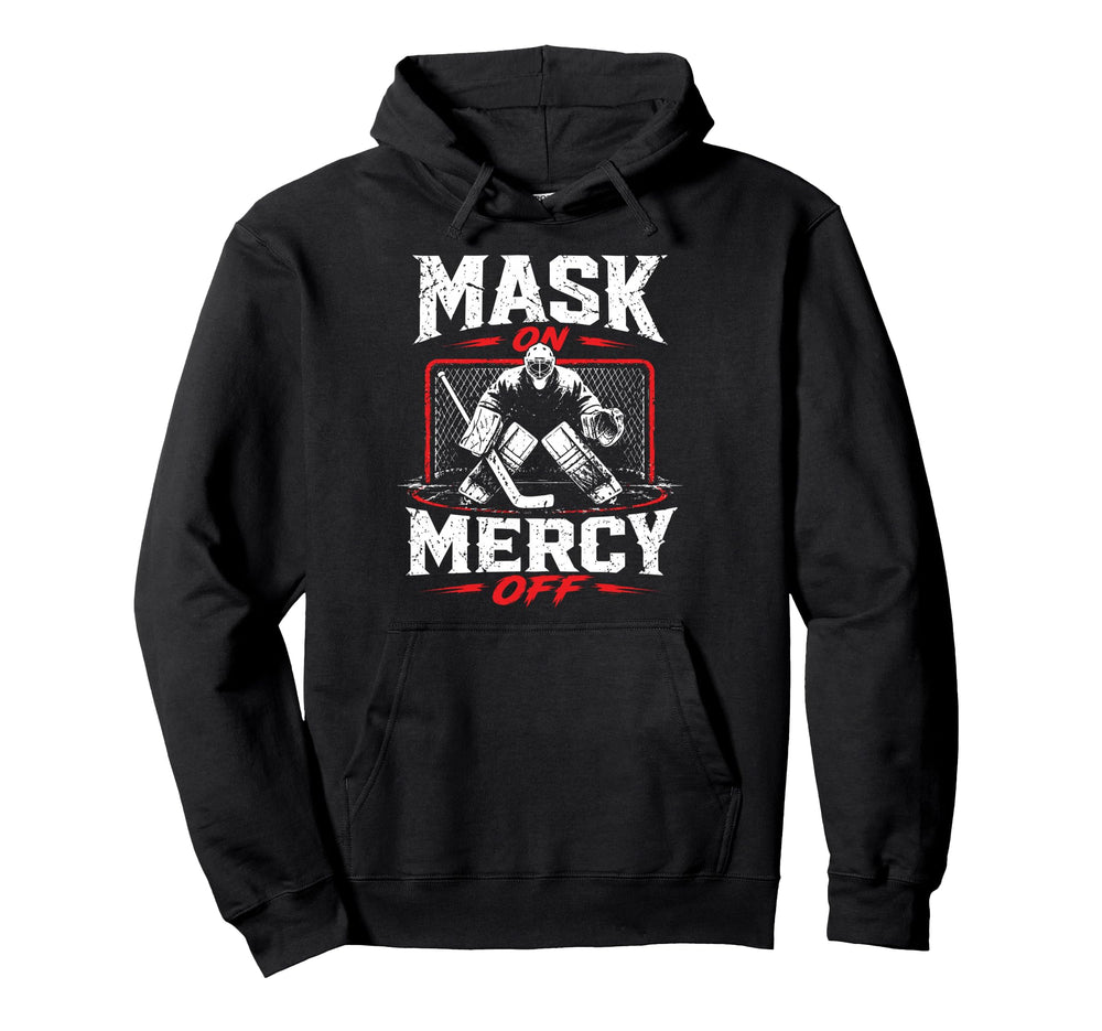 Ice Hockey Goalkeeper Mask Hockey Hoodie - Fun Novelty Design Men Women