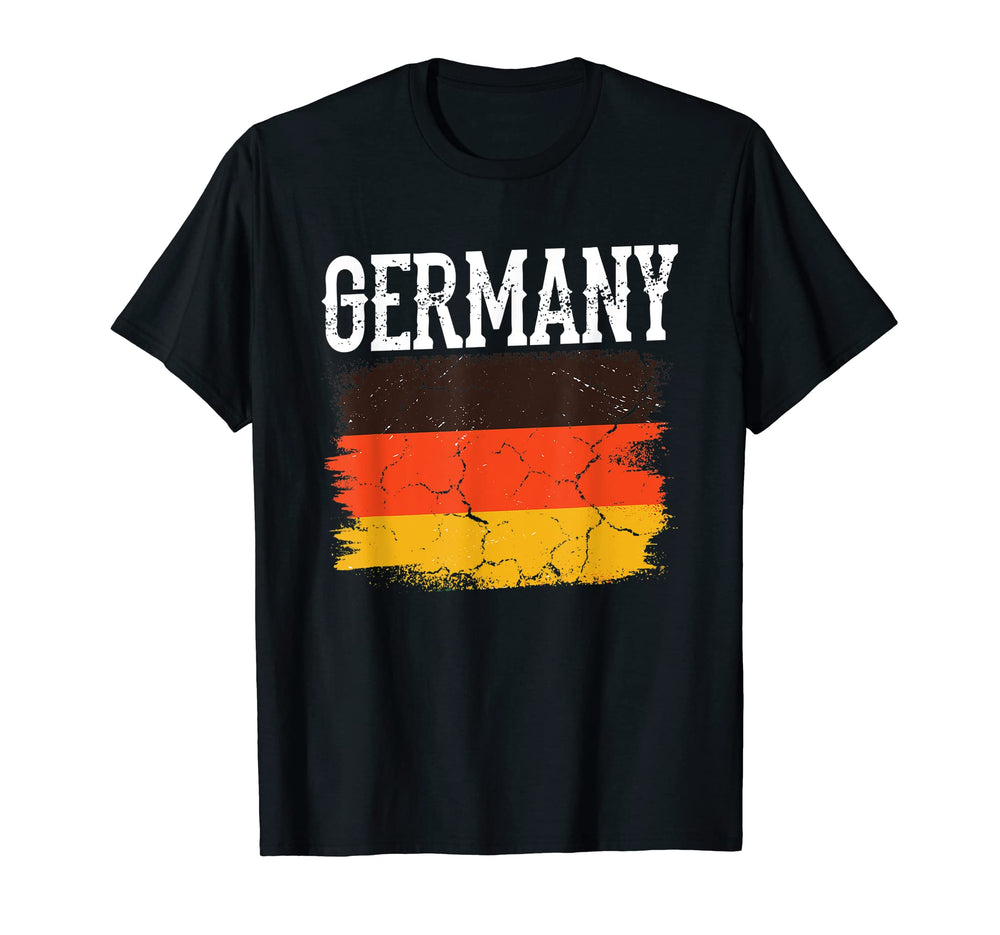 German Flag Football Fan Soccer T-Shirt - Aesthetic Graphic for Adults