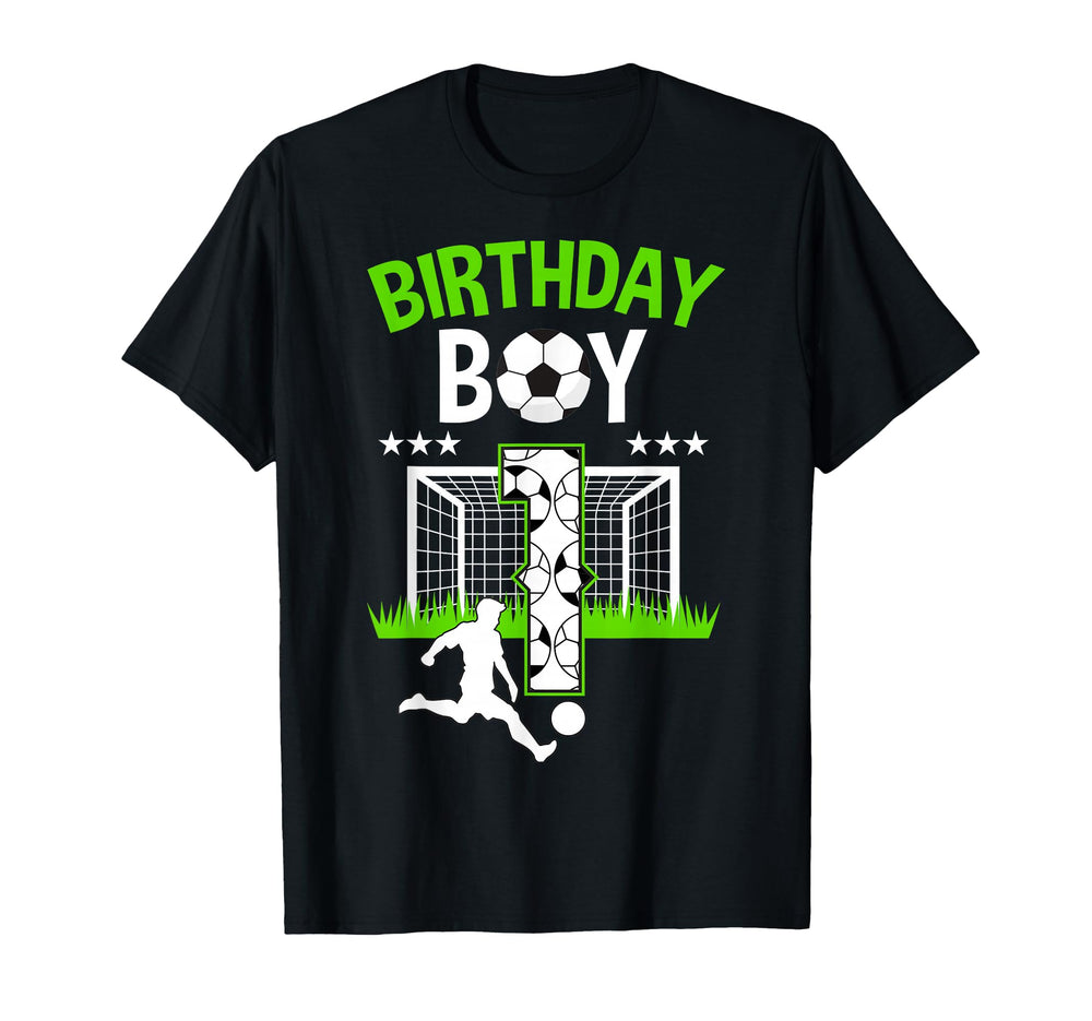 Birthday Soccer 1 Year Old Who Loves T-Shirt - Custom Art Print Unisex